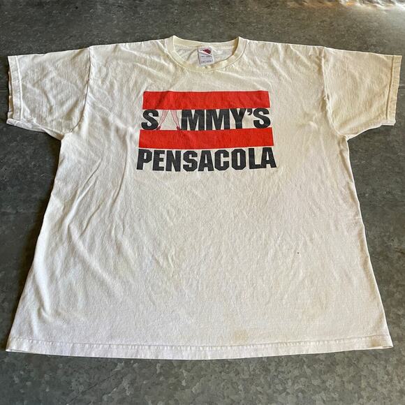 Vintage Sammy's Pensacola Tee Shirt Mens 2XL Gentlemens Club 90s Y2K Florida - Picture 1 of 12